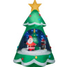 Santa in Christmas Tree Snow Globe Christmas inflatable
